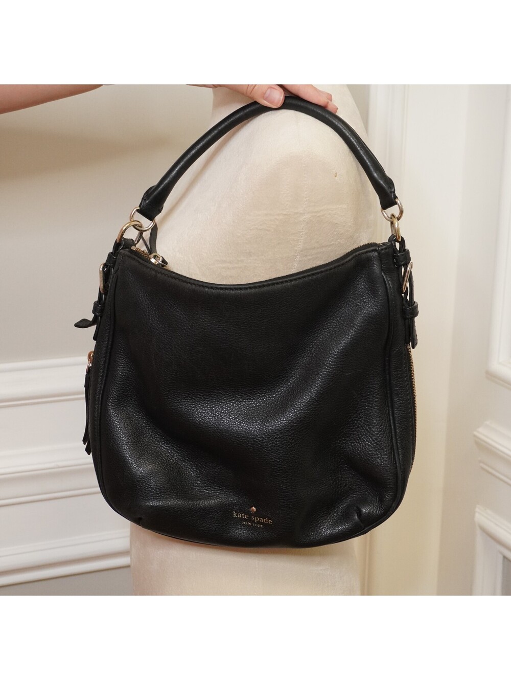 Kate Spade Black Leather Shoulder Bag
